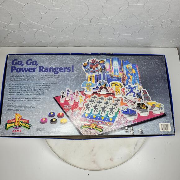 Vintage 1993 Mighty Morphin Power Rangers Board Game MB Milton Bradley Complete - Picture 12 of 16